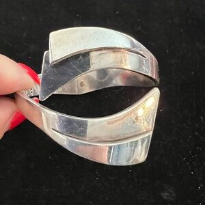 950 SILVER HEAVY MEXICO SIGNED BRACELET ALICIA